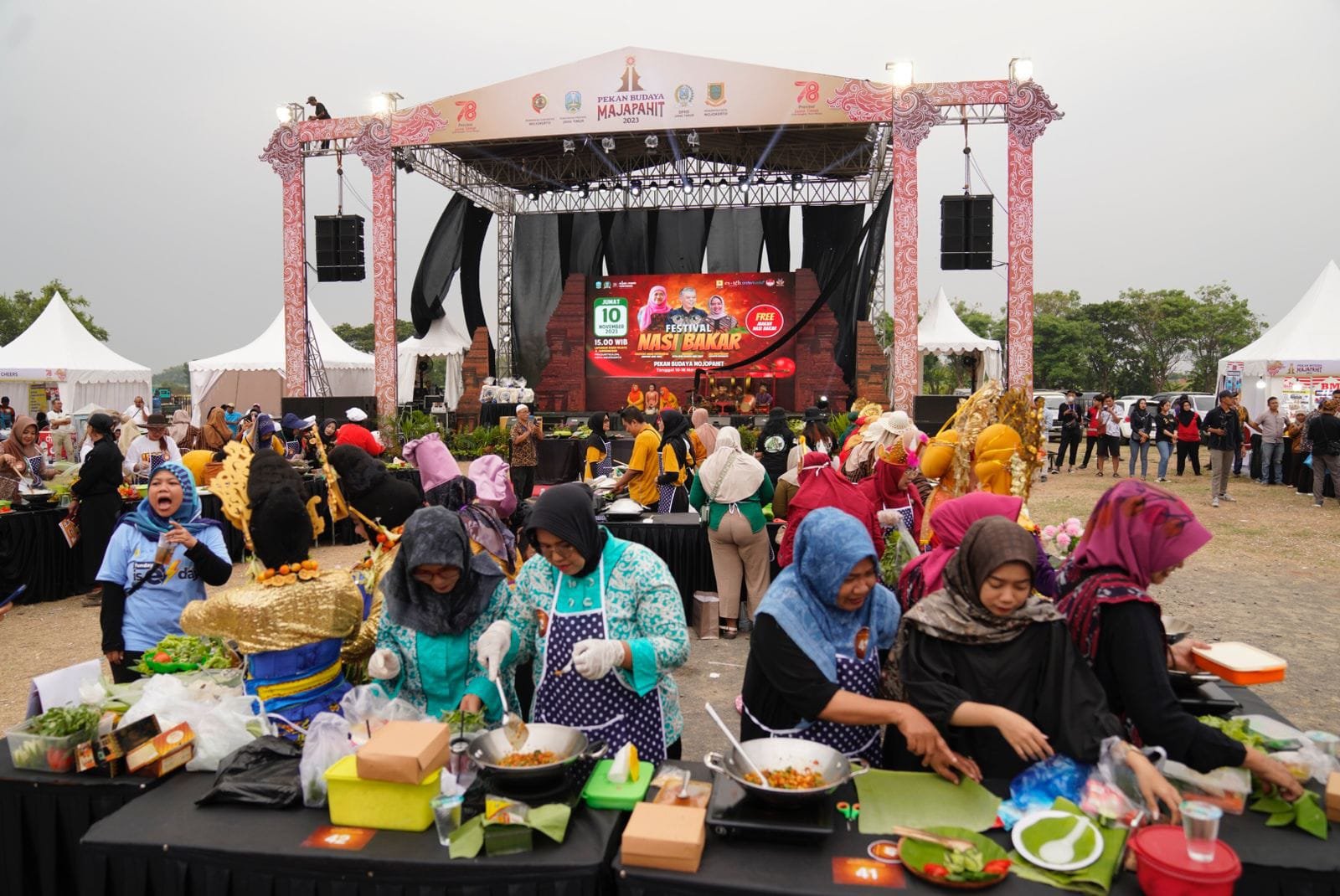 Festival Nasi Bakar, Semarakkan Pekan Budaya Majapahit 2023