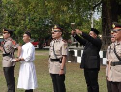 Kapolres Lampung Tengah Pimpin Serah Terima Jabatan Kasat Reskrim, Kasat Intelkam dan Kasiwas