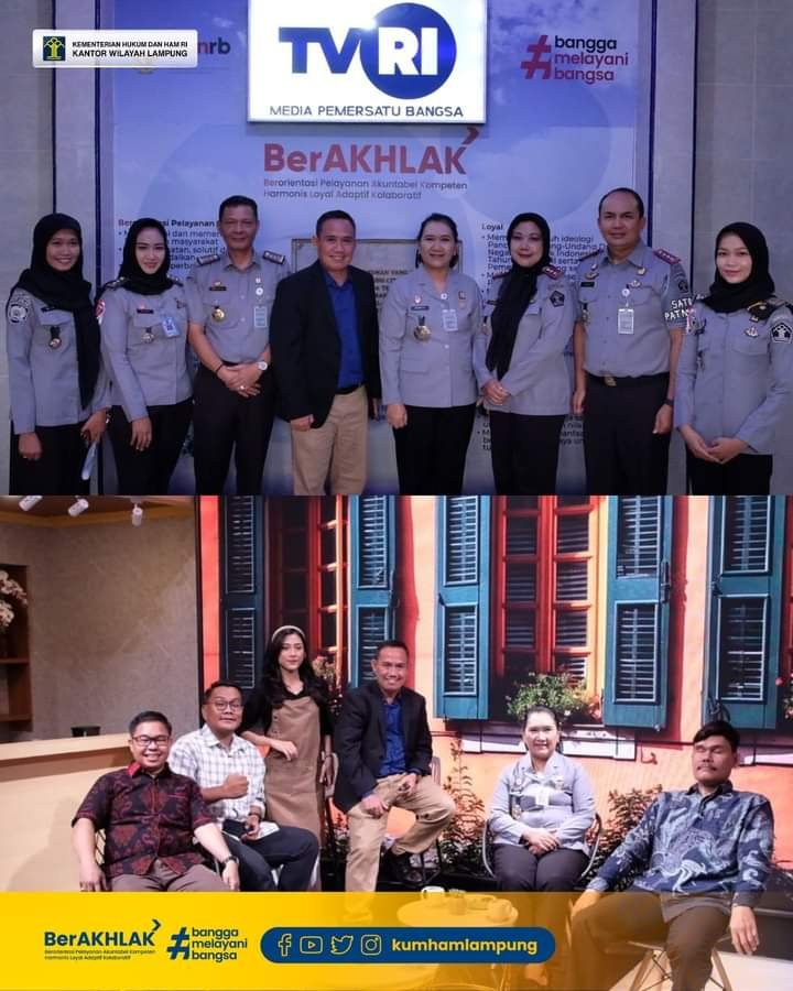 Kakanwil Lampung Menjadi Narasumber Dalam Sketsa Pemilu TVRI Lampung, Bahas Fasilitasi Dan Implementasi Pemilu 2024 Bagi WBP