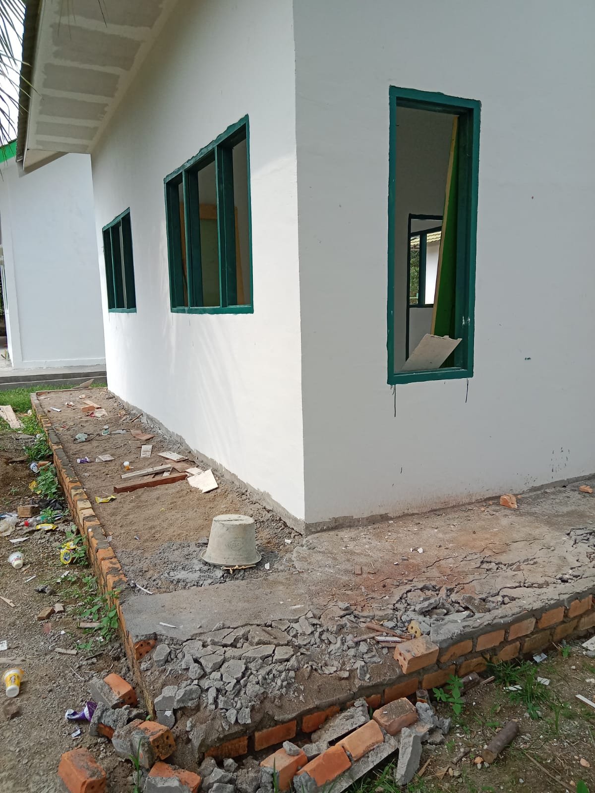 Pembangunan Gedung Balai Pertanian di Marosebo Ulu Diduga Dikerjakan Asal Jadi