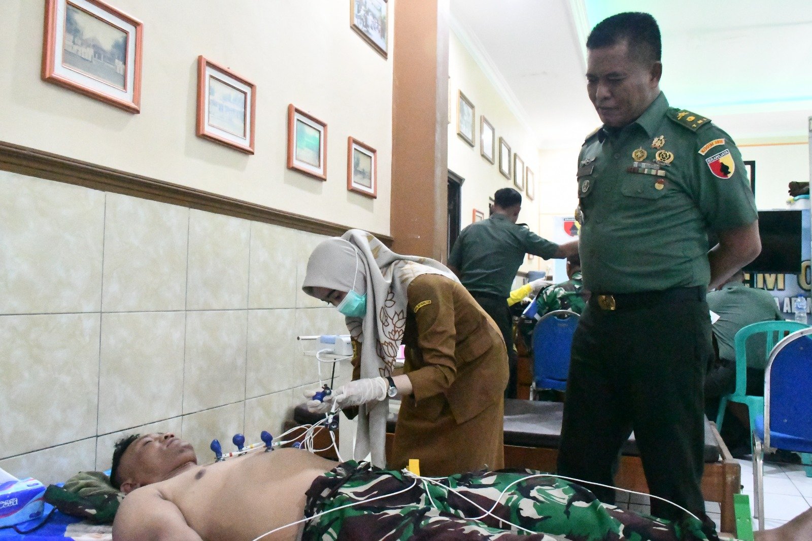 Skrining PTM, Sasar Prajurit Militer & PNS Kodim 0815/Mojokerto