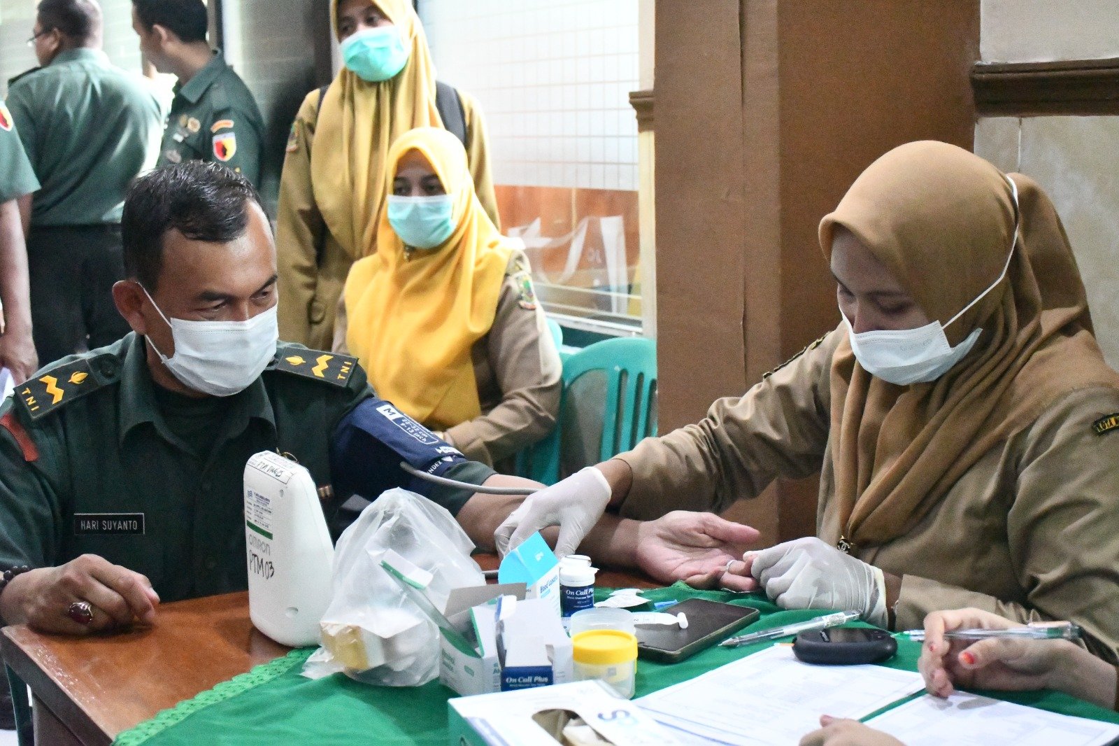 Skrining PTM, Sasar Prajurit Militer & PNS Kodim 0815/Mojokerto