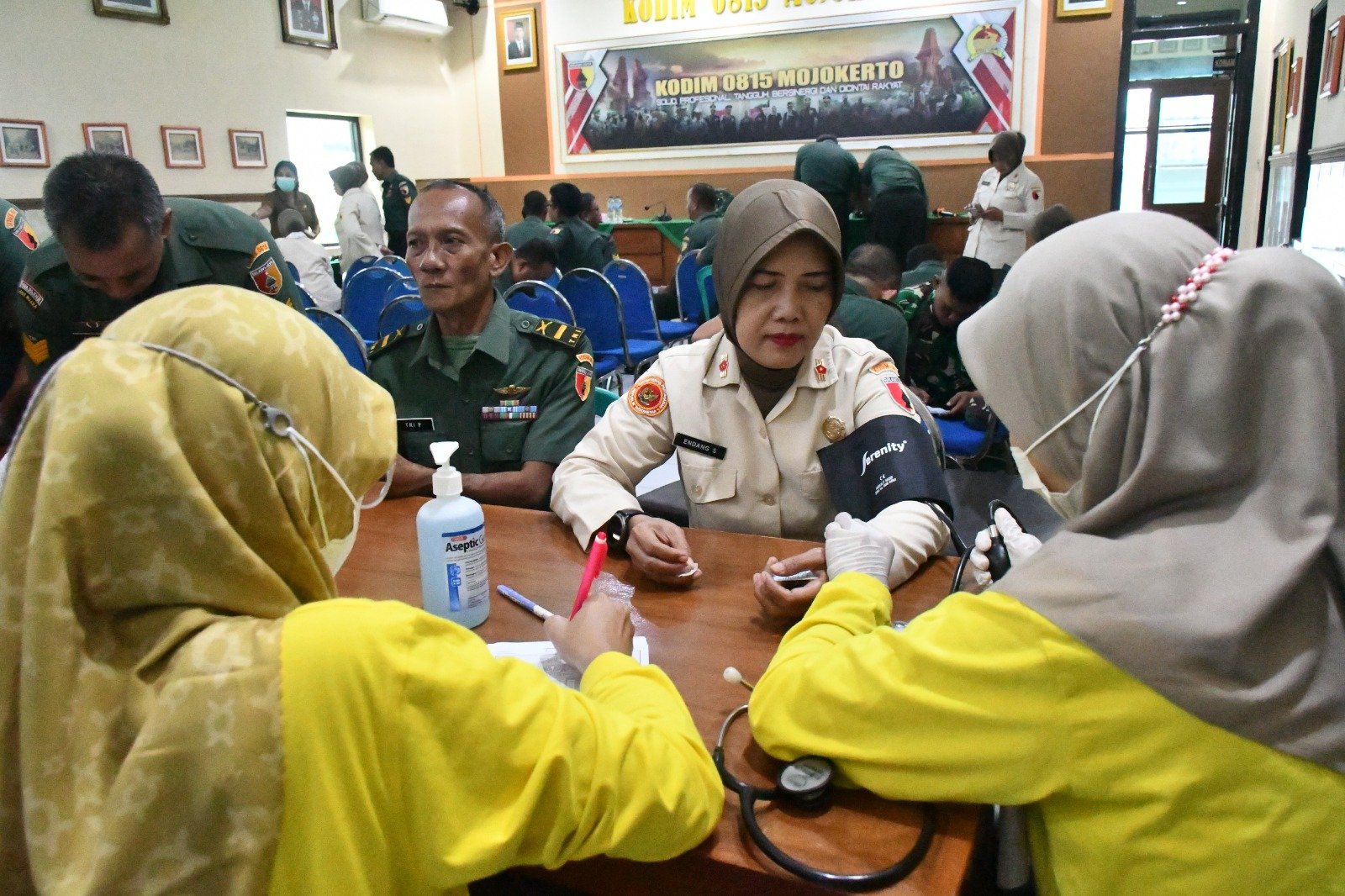 Skrining PTM, Sasar Prajurit Militer & PNS Kodim 0815/Mojokerto