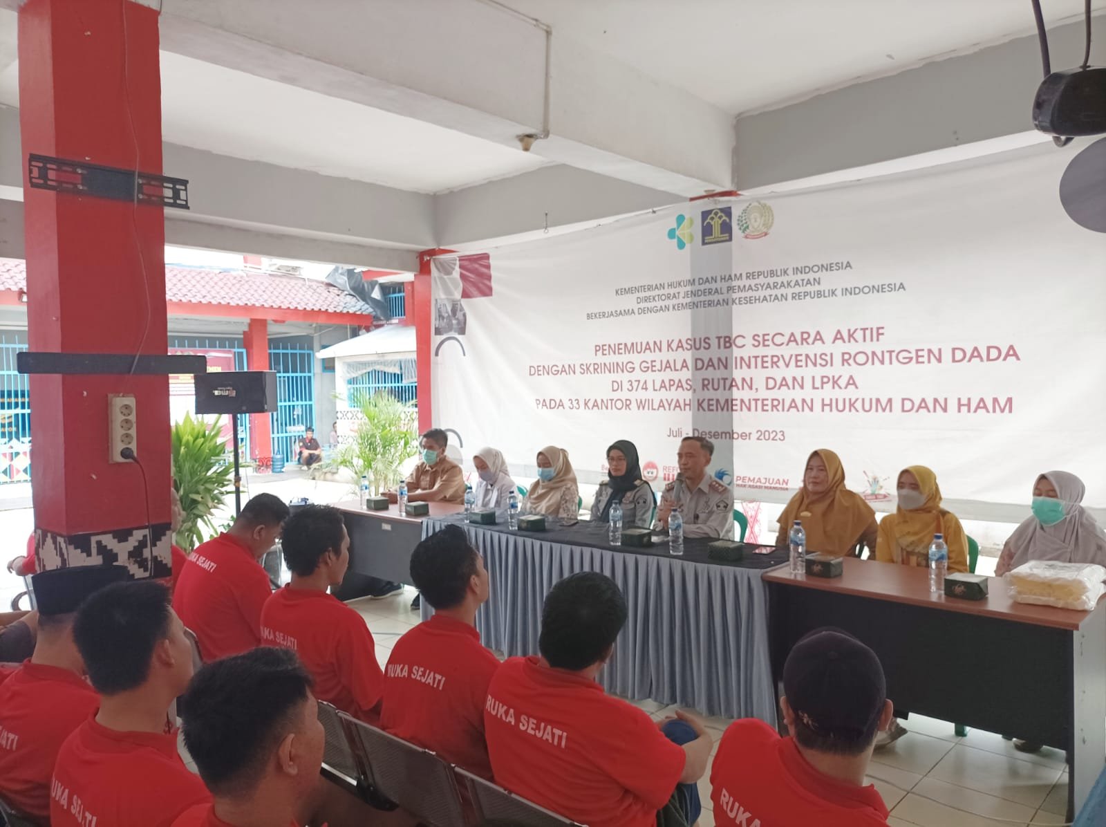 Deteksi Dini Kasus Penularan TBC, 373 WBP Rutan Kota Agung di Rontgen Dada