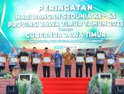 Peringatan Hari Pangan Sedunia, Kota Mojokerto Raih Penghargaan Peduli Ketahanan Pangan