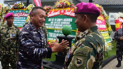 Upacara HUT Ke 78 Korps Marinir Dihadiri Pangkoarmada III