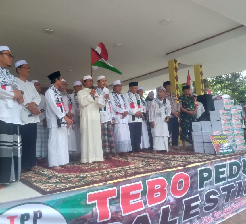 Aksi Solidaritas Masyarakat Kabupaten Tebo Peduli Palestine