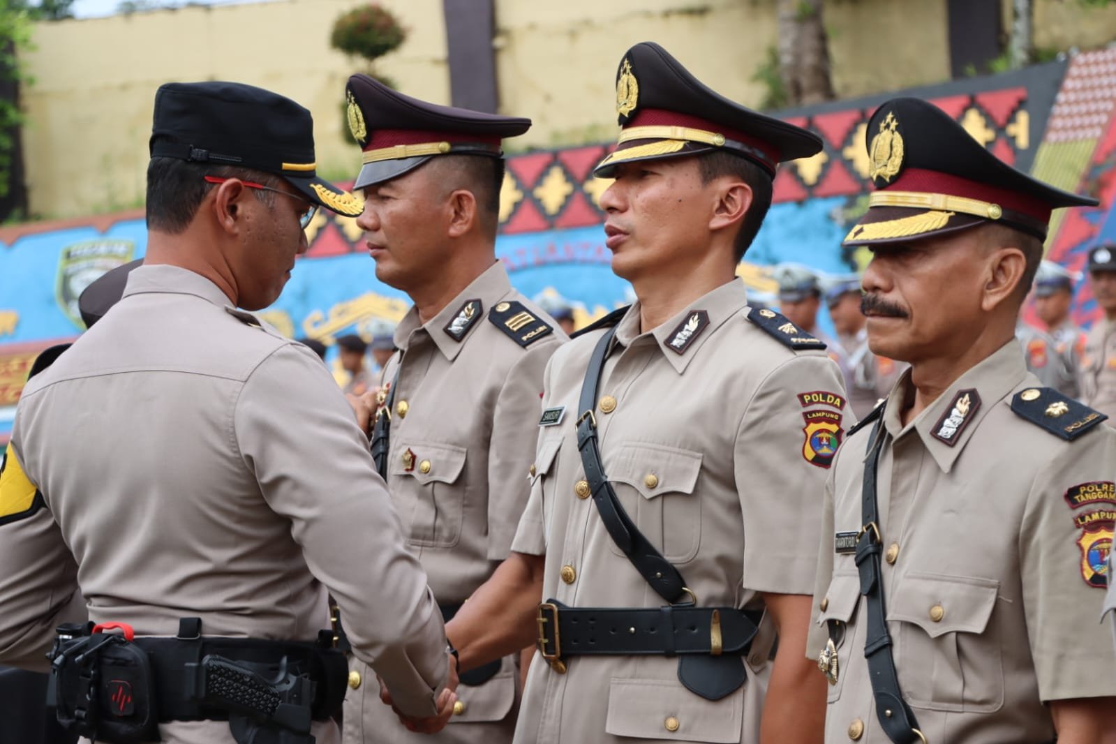 Kapolres Tanggamus Pimpin Sertijab Dua Kabag Satu Kasat dan Kapolsek