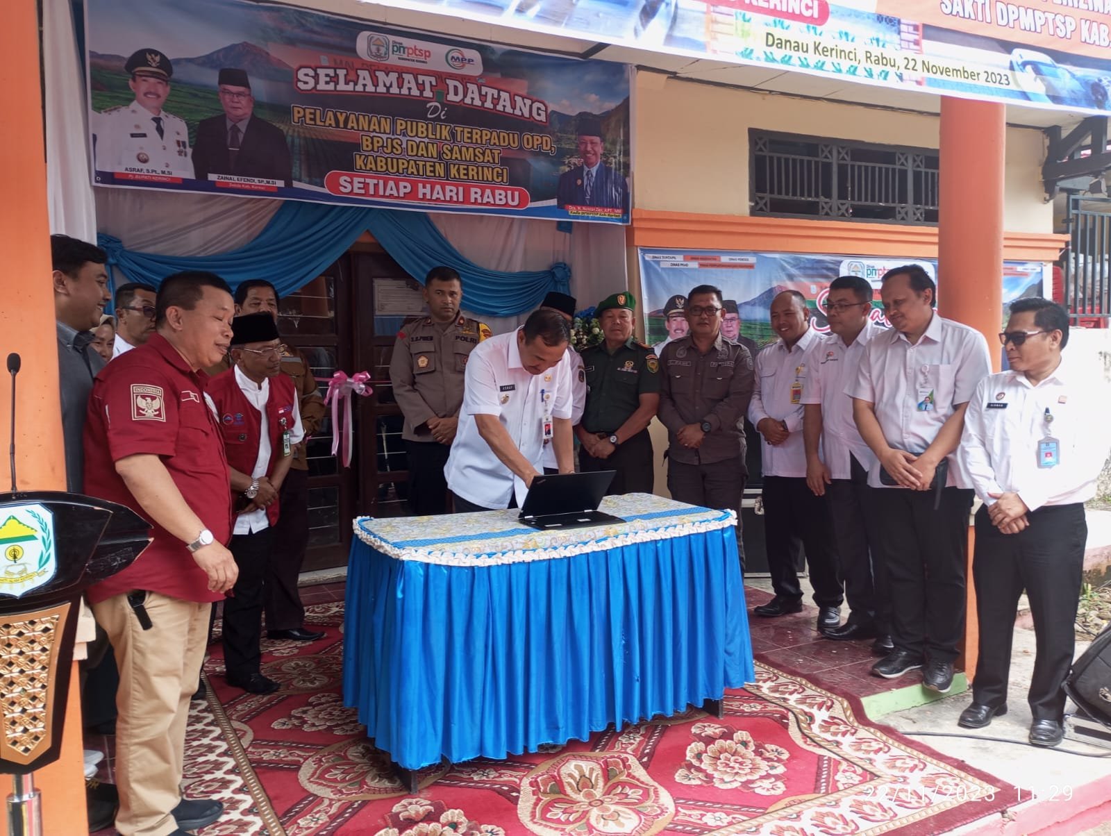 Pembukaan LaunchingBupati Pj Asraf Buka Resmi Peluncuran Pelayanan Publik OPD