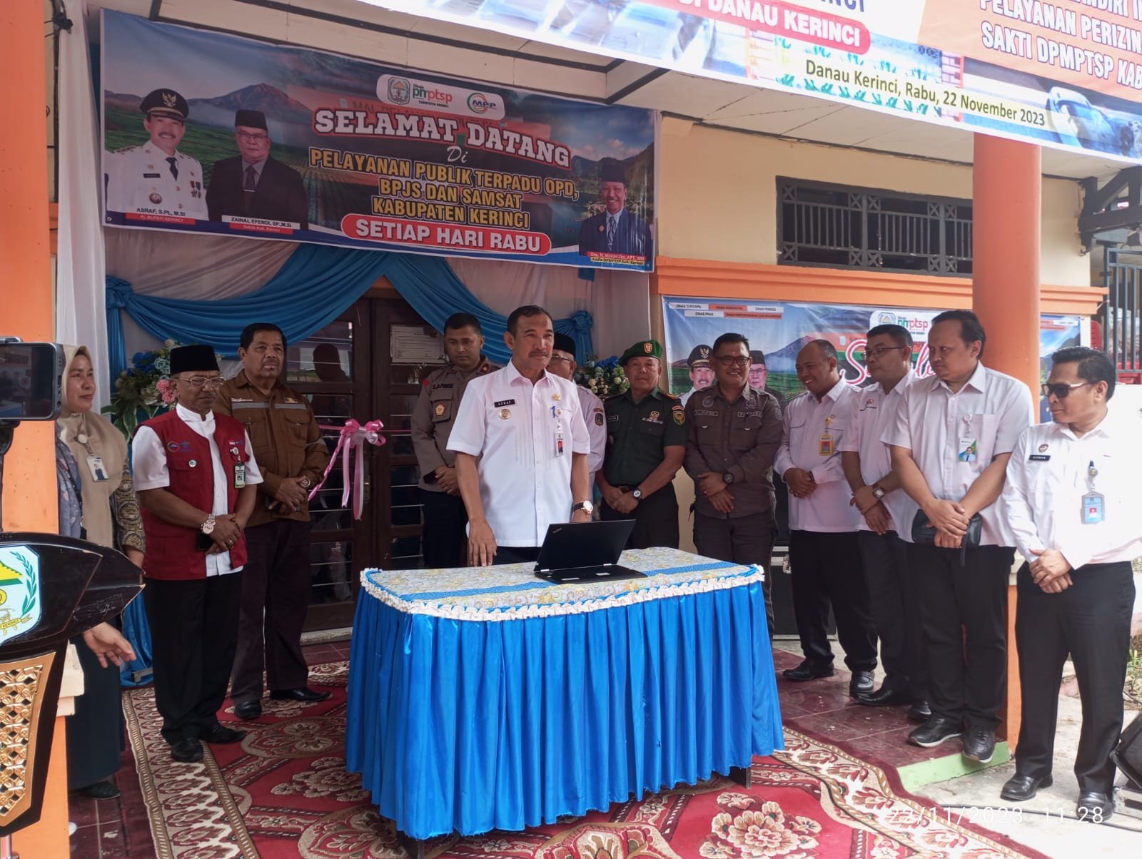 Pembukaan Launching Bupati Pj Asraf Buka Resmi Peluncuran Pelayanan Publik OPD