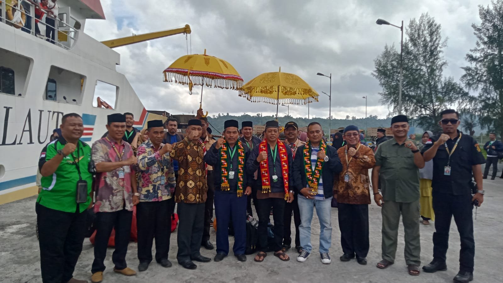 Kafilah MTQ Aceh Timur Tiba dengan Selamat di Simeulue