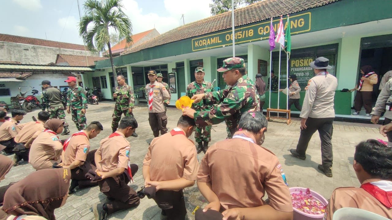 Diklat Saka Wira Kartika, Koramil Gondang Bentuk Karakter Generasi Muda Bertaqwa