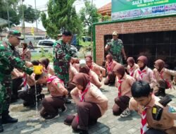 Diklat Saka Wira Kartika, Koramil Gondang Bentuk Karakter Generasi Muda Bertaqwa