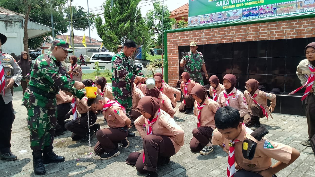 Diklat Saka Wira Kartika, Koramil Gondang Bentuk Karakter Generasi Muda Bertaqwa