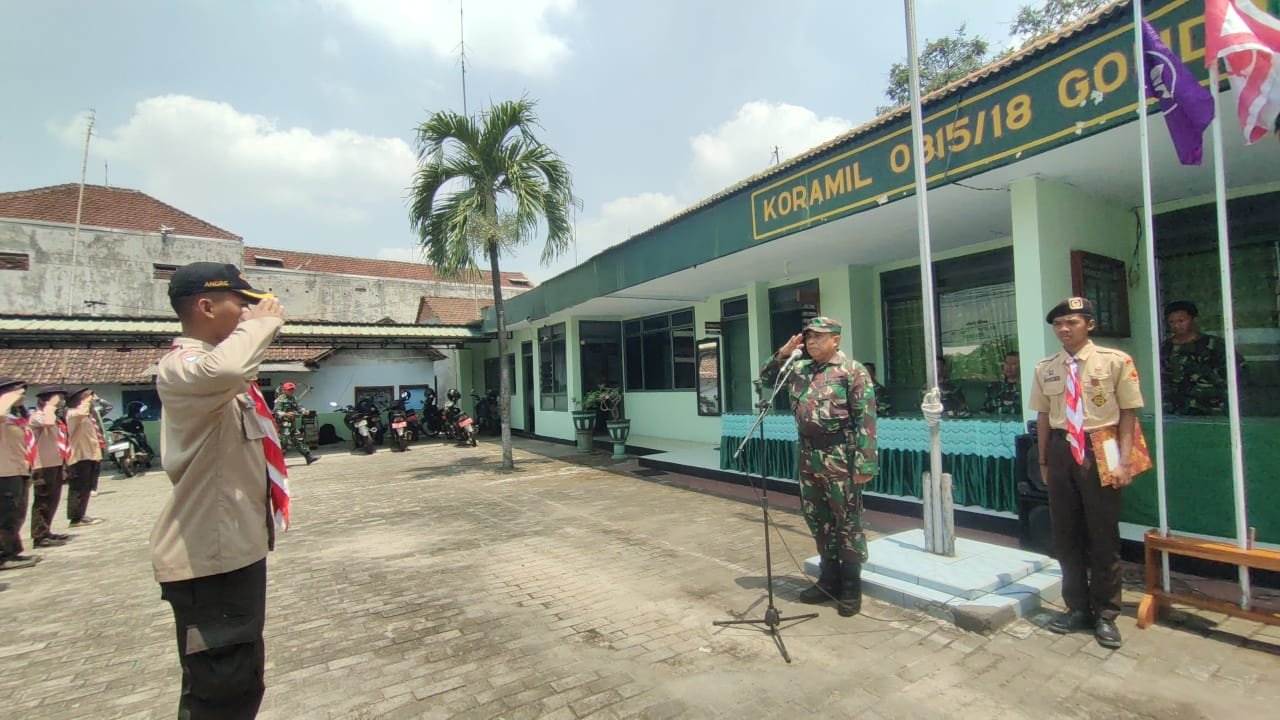 Diklat Saka Wira Kartika, Koramil Gondang Bentuk Karakter Generasi Muda Bertaqwa