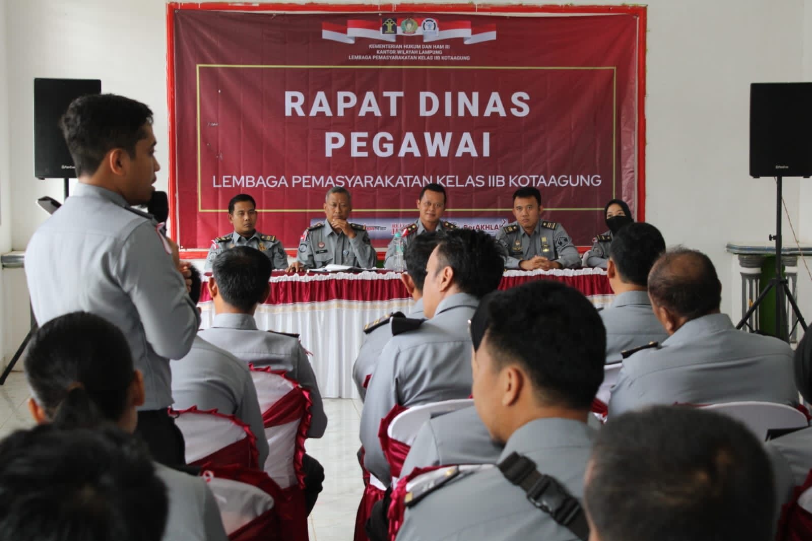 Kalapas Kotaagung Gelar Rapat Dinas Dan Berikan Motivasi Serta Dukungan Penuh Inovasi