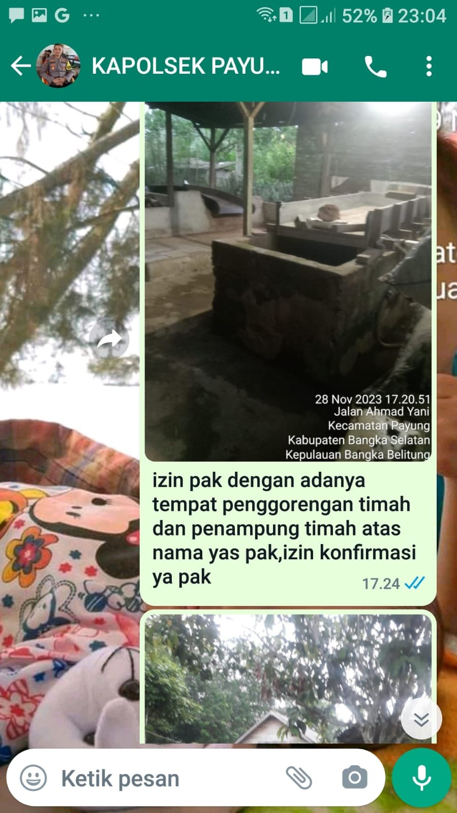 Penampung dan penggorengan diduga milik Yas  tanpa tersentuh aparat penegak hukum desa payung