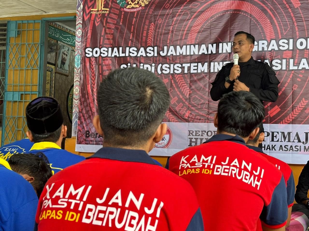 Sosialiasi Program Inovasi Integrasi Online Si LiDi Kepada Narapidana dan Penjamin Narapidana di Lapas Kelas IIB Idi