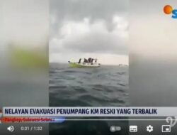 Tujuh Penumpang Meninggal Dunia, KM Reski Terbalik Dihantam Ombak Gelombang Tinggi