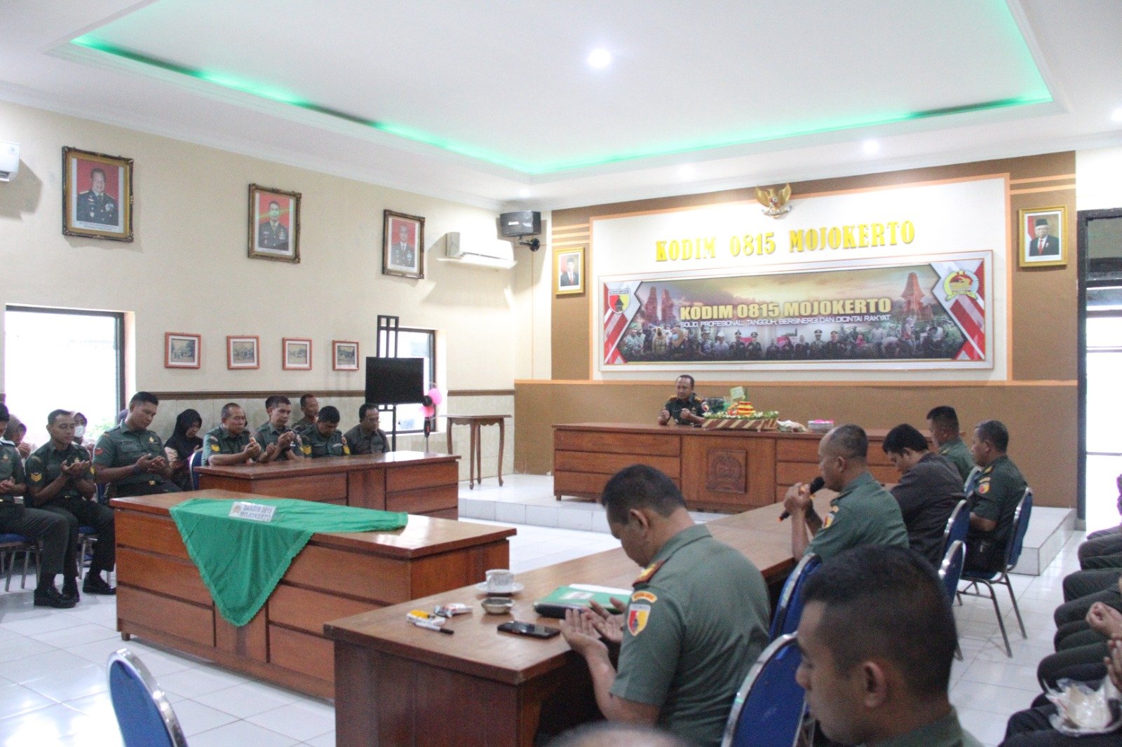 Puncak Peringatan HUT Ke-74 Kodim 0815/Mojokerto Gelar Syukuran dan Doa Bersama