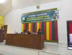 Akhirnya Kegiatan Pelatihan Manajemen Tata kelola Administrasi Lembaga Pendidikan Islam Berjalan Tertib