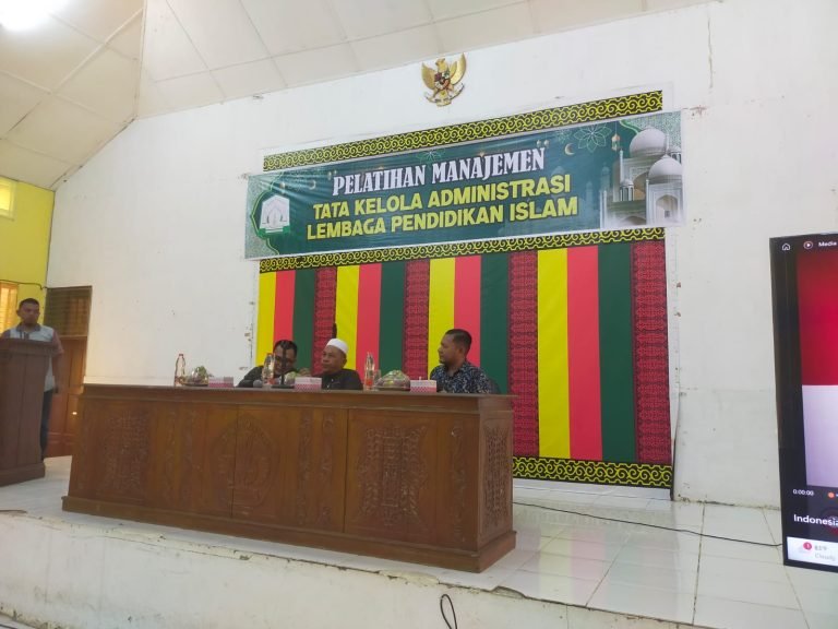 Akhirnya Kegiatan Pelatihan Manajemen Tata kelola Administrasi Lembaga Pendidikan Islam Berjalan Tertib