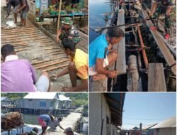 Patut Di Apresiasi Bhabinsa Di Halsel, Kopda Darto Bagun jalan Desa 80M Gunakan angaran Pribadi