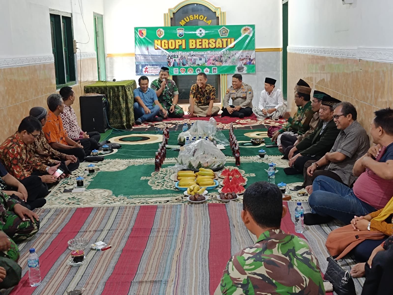 Ngopi Bersatu Koramil Mojosari Sarana Silahturahmi