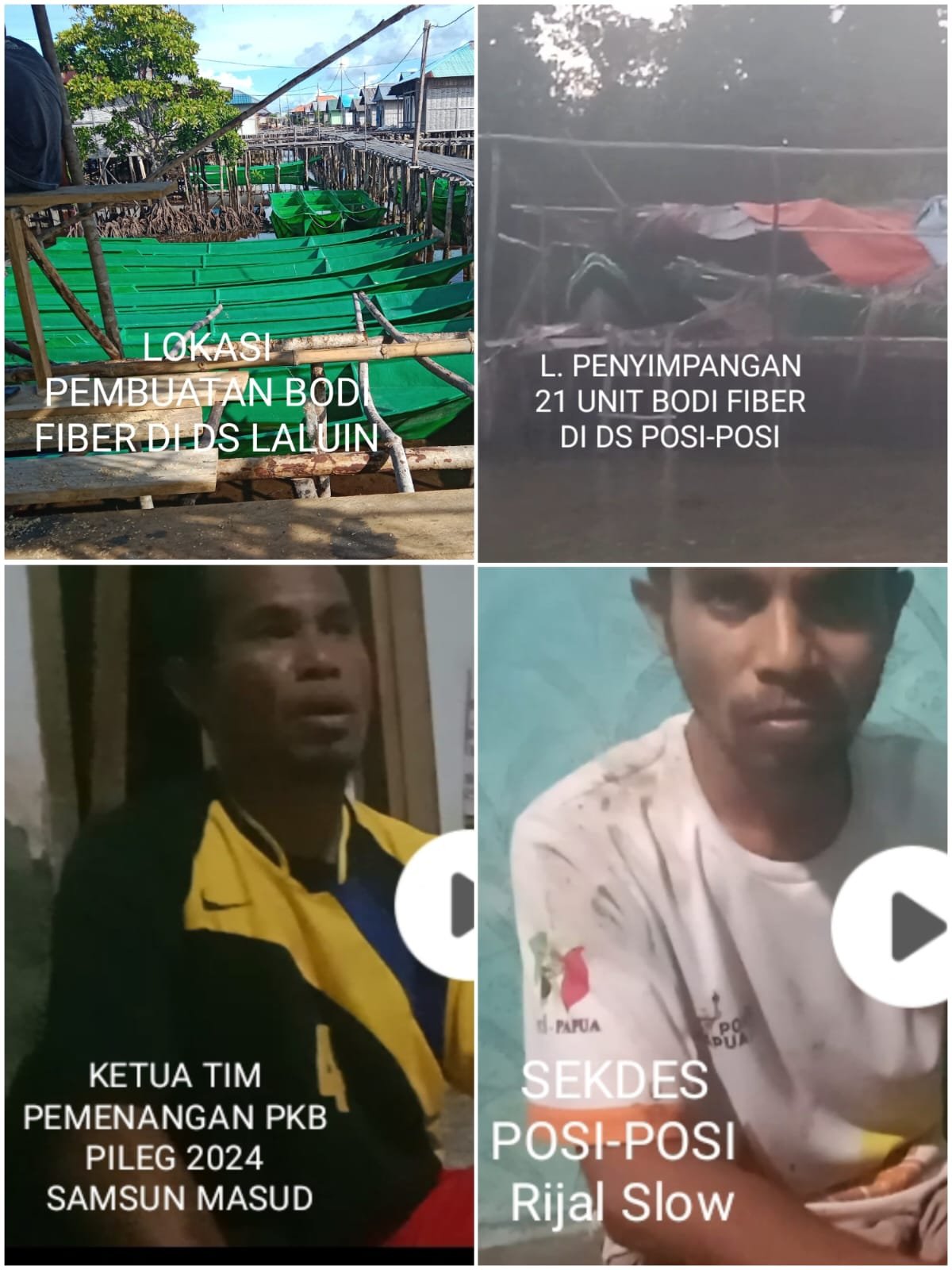 Penyimpangan Bodi Fiber 21 Unit Gunakan DDS TA 2023, Kades Laluin Janjikan Tim Pemenang Pileg 2024