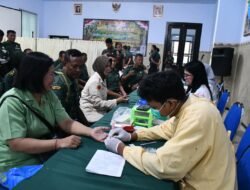Donor Darah, Wujud Kepedulian Sosial Kodim 0815/Mojokerto
