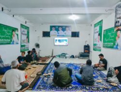 M. Agus Fauzan Caleg PKB Mojokerto Nomor Urut 1 Nobar Debat Capres di Basecamp Progus