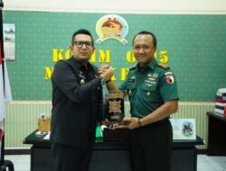 Perkuat Sinergitas Jelang Pemilu 2024, Dandim 0815/Mojokerto Terima Kunjungan Silahturahmi Penjabat Walikota Mojokerto