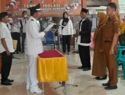 Kades Penompo Mengadakan Acara Pengambilan Sumpah Jabatan dan Pelantikan