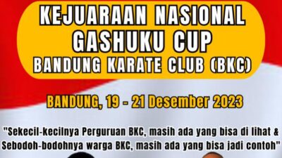 BKC Lampung Kirim Atlit Karate Mengikuti Kejurnas Dan Gashuku Nasional BKC Ke-50 Tahun 2023