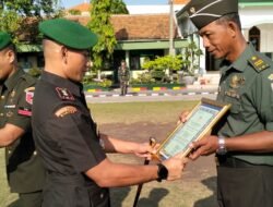 Tiga Anggota Masuki Masa MPP, Dandim Lamongan Gelar Tradisi Pelepasan