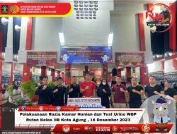 Karutan Bersama Karupam Kota Agung Troling, Razia Kamar Hunian dan Tes Urine