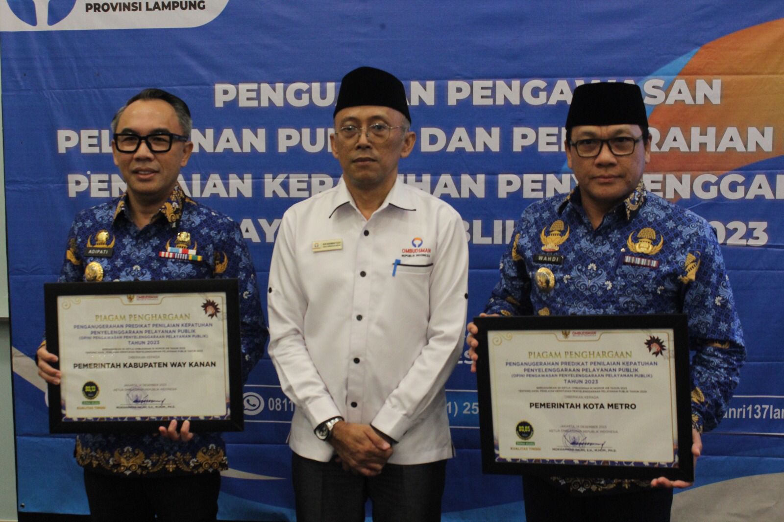 Refleksi Akhir Tahun, Ombudsman Lampung Adakan Penguatan Pelayanan Publik dan Expose Hasil Kepatuhan Pelayanan Publik di Provinsi Lampung