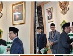 Rektor IAIN Kerinci Dr. H. Asa’ari, M. Ag., Terima Penyerahan KMA Guru Besar Rumpun Ilmu Agama