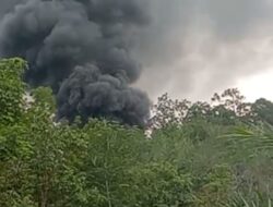 Pelangsir Ilegal Drilling di Lahan Tahura Dusun  Senami Desa Jebak   Terbakar