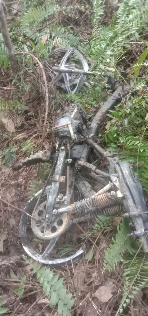 Pelangsir Ilegal Drilling di Lahan Tahura Dusun  Senami Desa Jebak   Terbakar