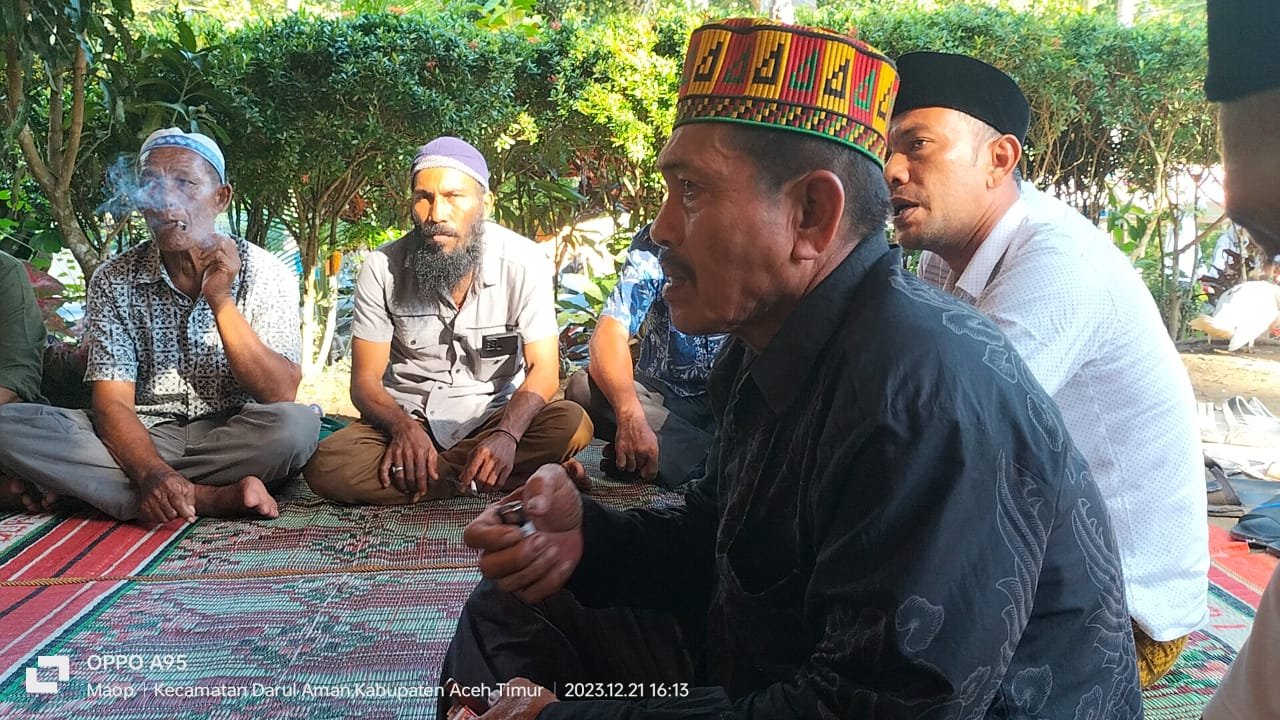 KPA/PA Sagoe Meuhijoe Takziah Kerumah Duka Panglima Syukri Ayah Tgk.Iskandar Kapai Baroe Kecamatan Darull Aman