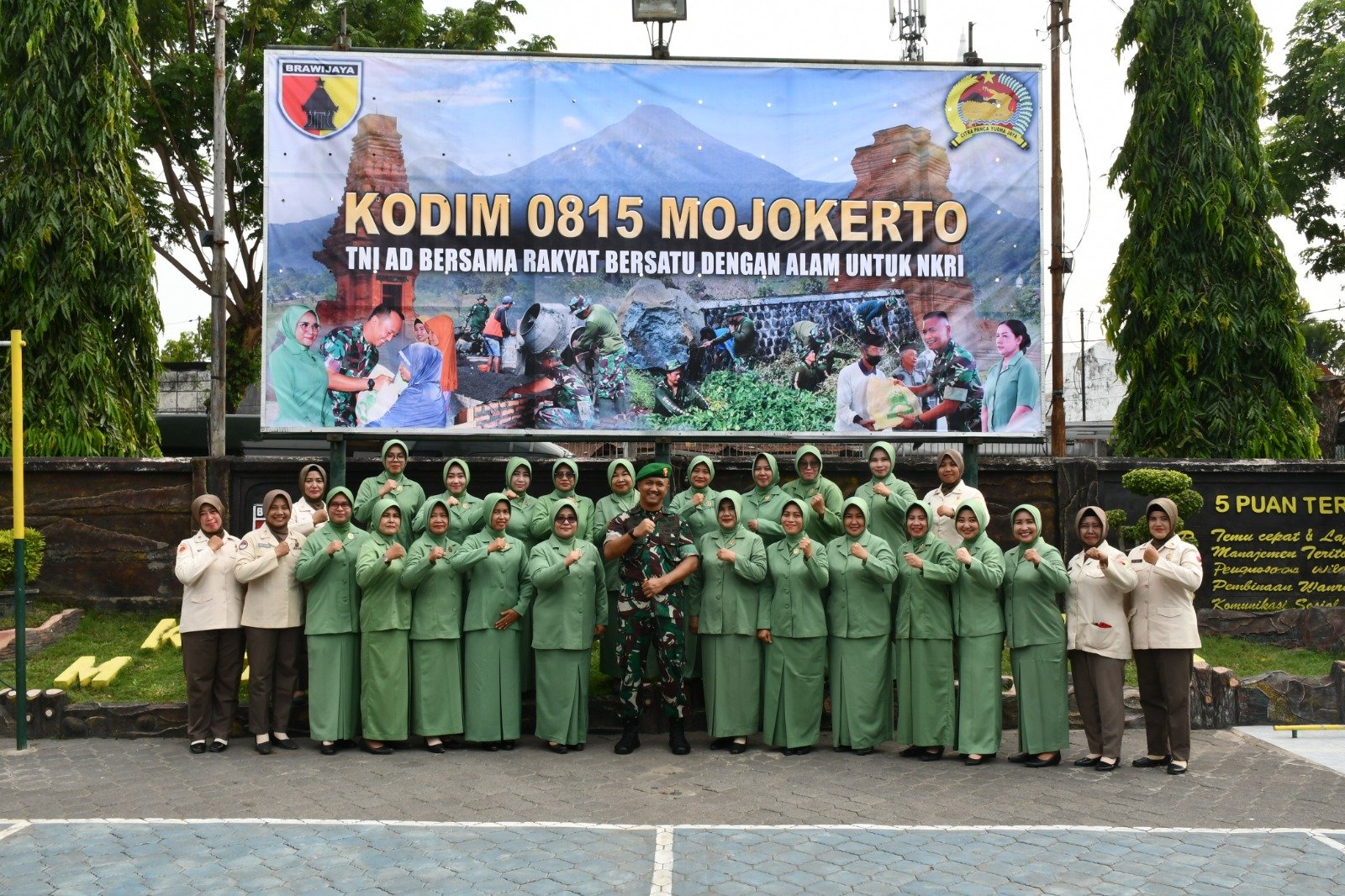Dandim 0815/Mojokerto Pimpin Acara Laporan Korps Pabungdim dan Danramil 0815-03/Sooko