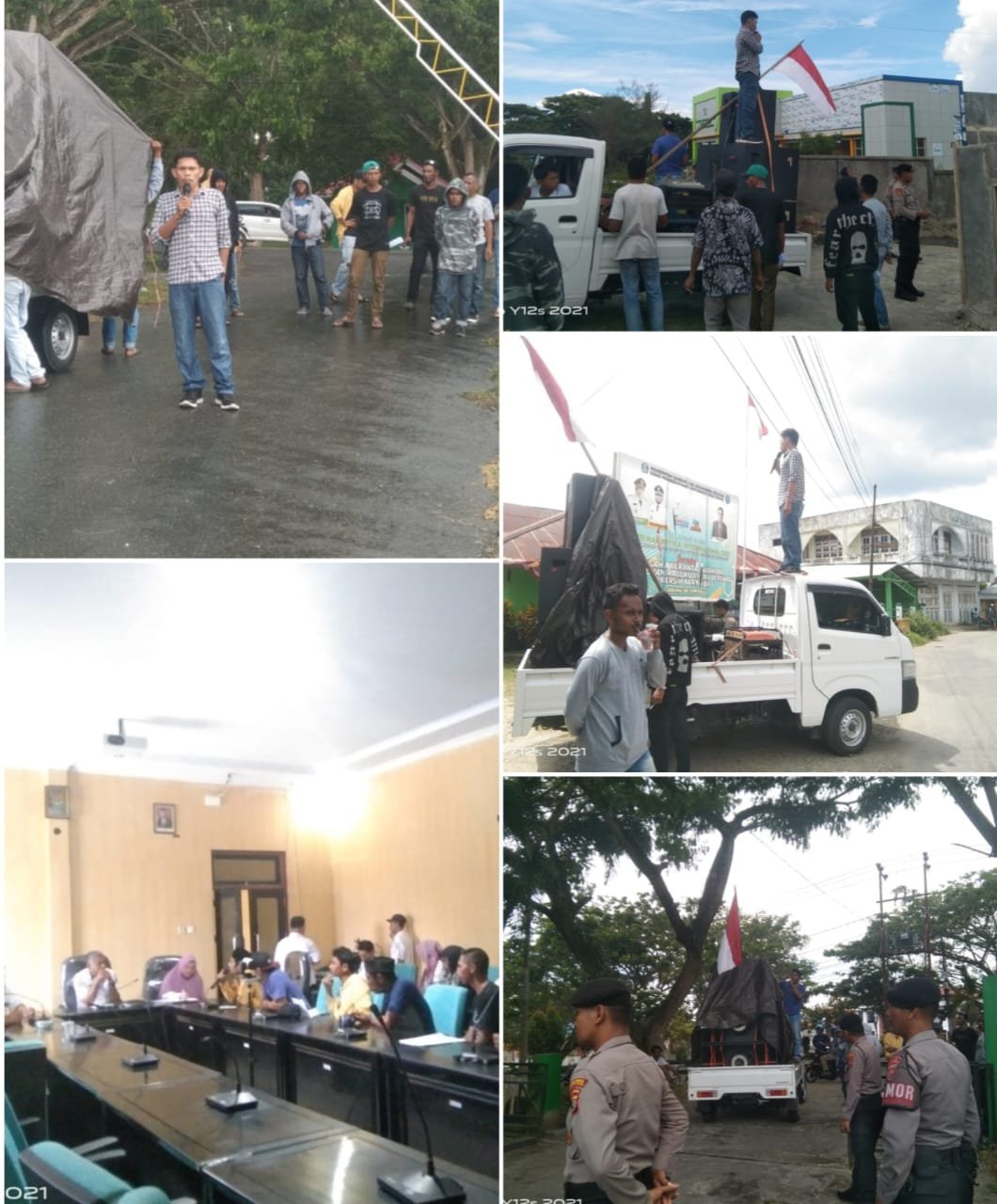 Masa Aksi Desak Bupati Halsel Copot Kades Laluin dan Bobo serta Minta Inspektorat Audit DD TA 2022-2023