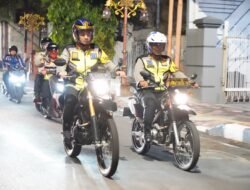Gelar Patroli Skala Besar, Kapolresta Mojokerto Pastikan Keamanan Jelang Malam Natal