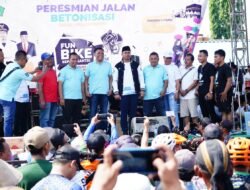 Gus Muhdlor Resmikan Ruas Jalan Beton Tarik-Mliriprowo, Ribuan Warga Tarik Antusias Sambut dengan Fun Bike