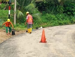 CV. Balda Comunity Cepat, Sigap Mengambil Langkah Terkait Aspal yang Retak di Desa Asan Rampak