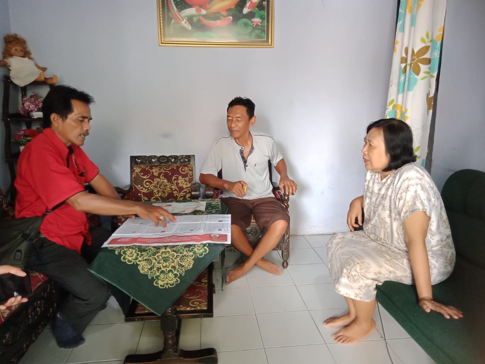 Dwidjo Kretarto, Caleg PDIP DPRD Kabupaten Mojokerto Dapil III Turun ke Lapangan