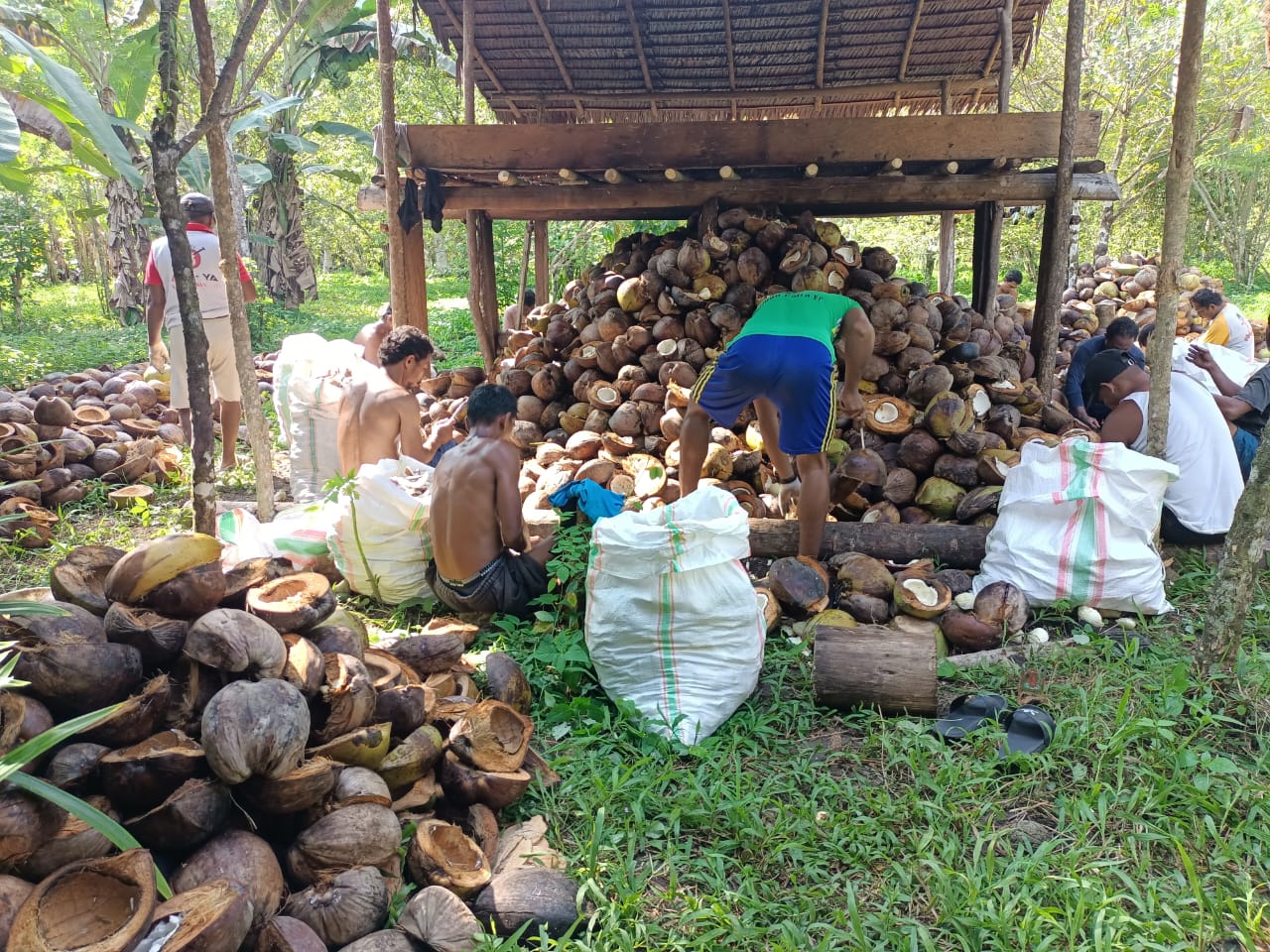 Masyarakat Desa Amasing Kali Bergotong Royong Menjalin Persatuan Antar Warga