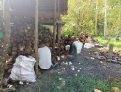 Masyarakat Desa Amasing Kali Bergotong Royong Menjalin Persatuan Antar Warga