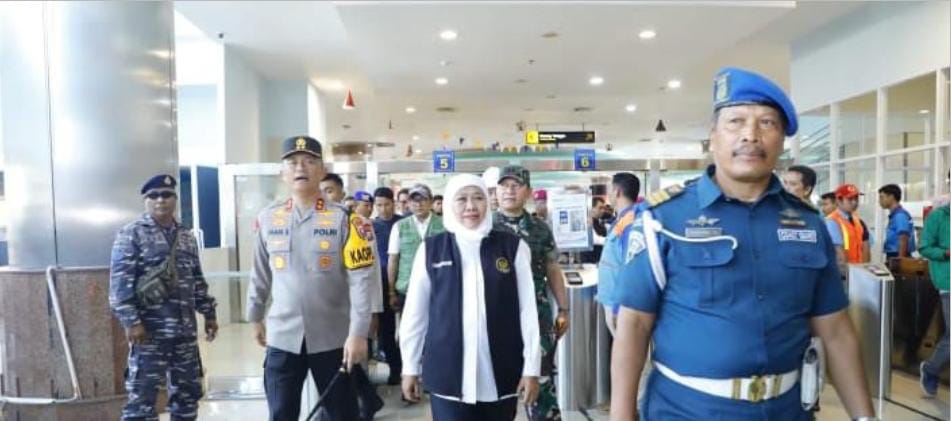 Gubernur Khofifah Dan Pangdam V Brawijaya Tinjau Langsung Pelabuhan Tanjung Perak